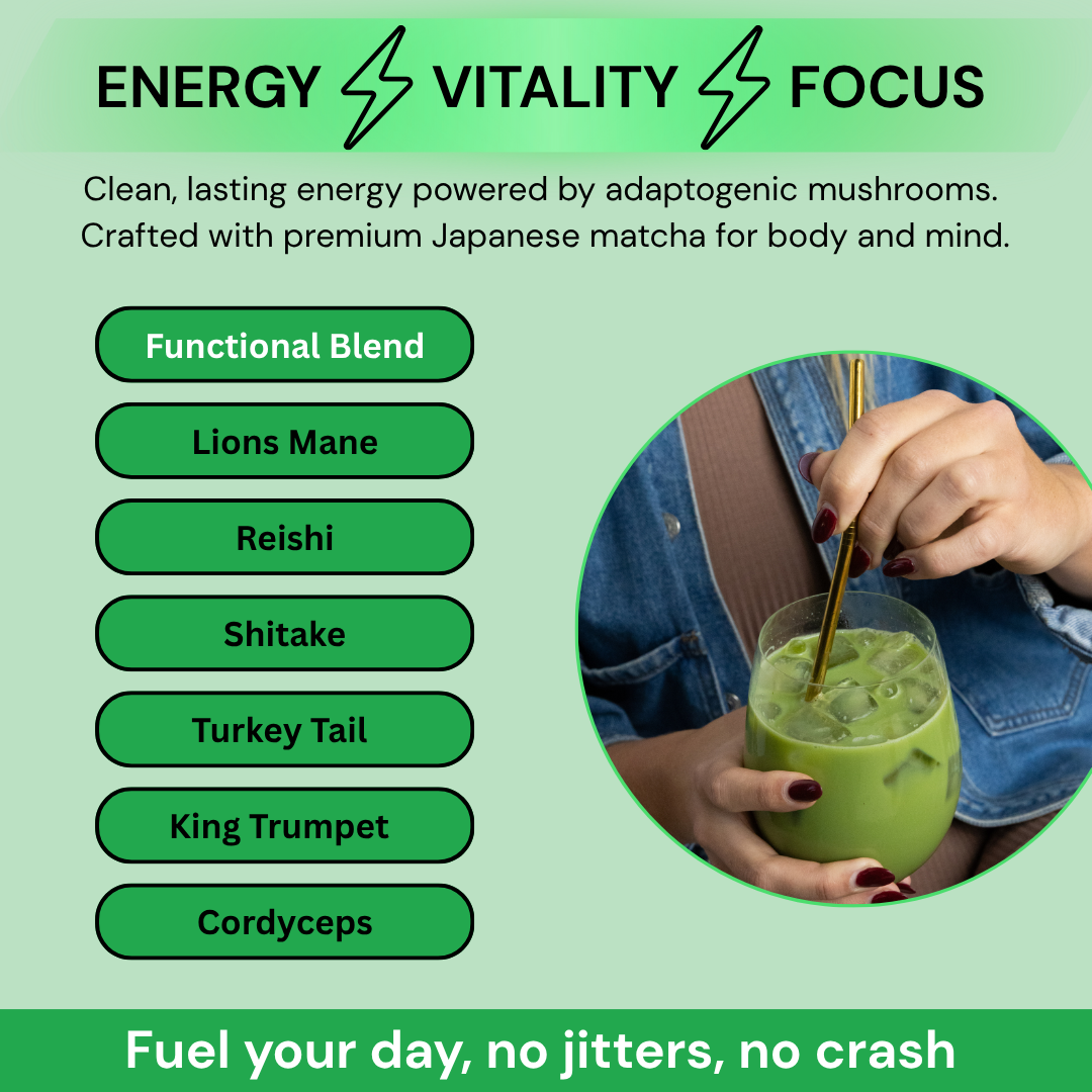 Mushroom Matcha  - 180g  30 Serves